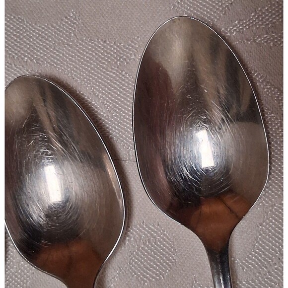 Oneida Community Royal Flute Place Oval Soup Spoons Stainless Steel - Picture 2 of 4